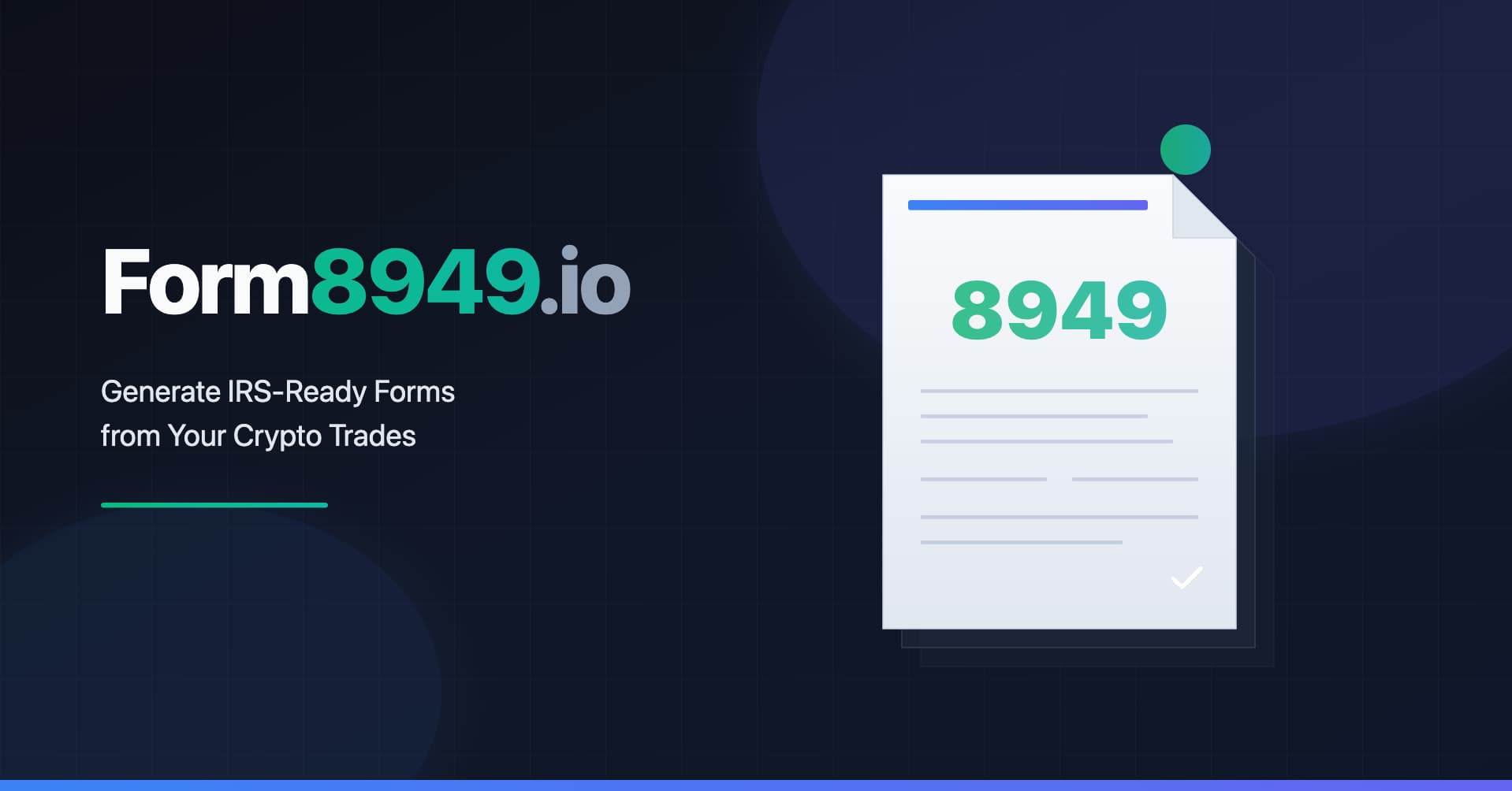 Form8949.io | Crypto Tax Calculator & IRS Form Generator